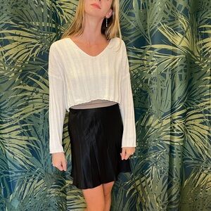 American Eagle crop knit cream sweater. Size XS. Crop.